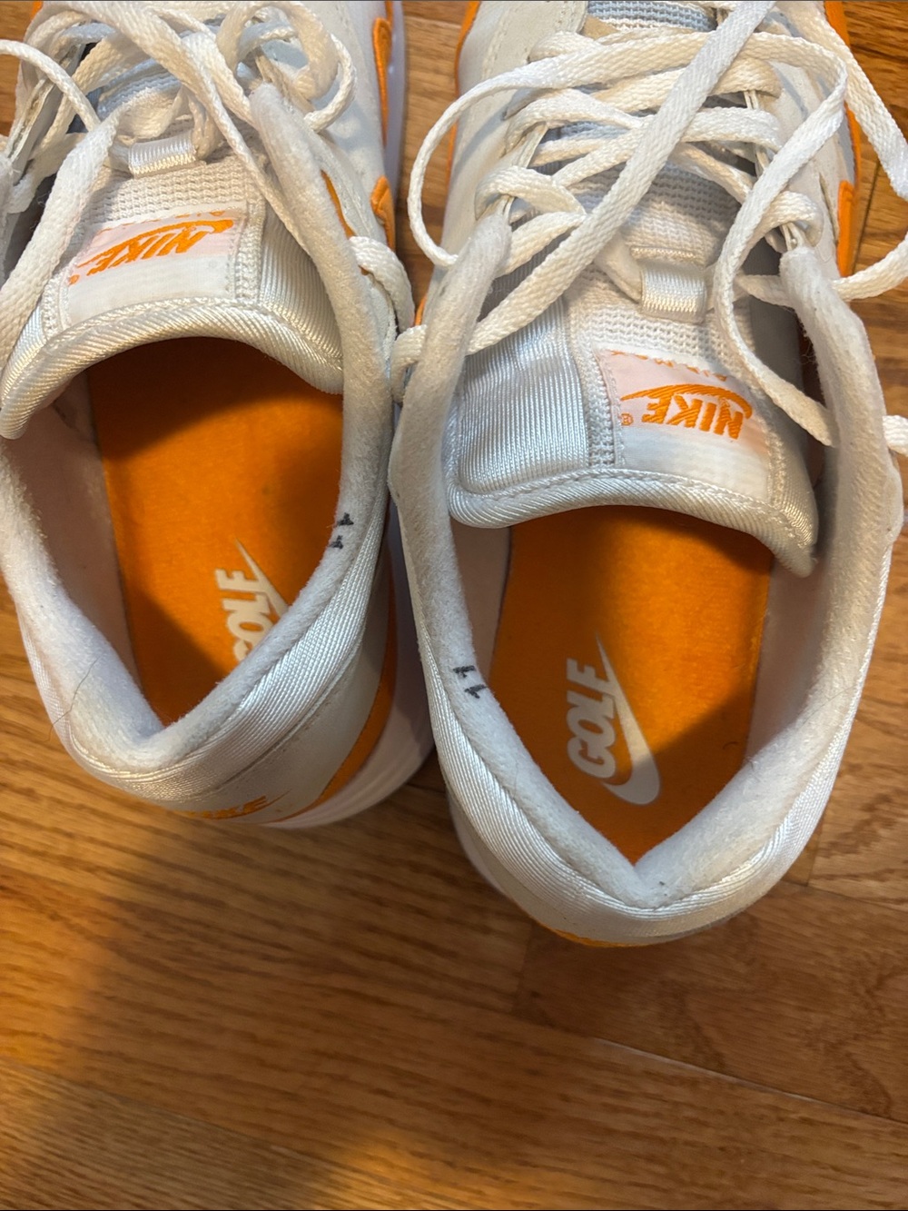 Nike Air Max '86 OG golf White and Orange Low-Top Sneakers - Picture 9 of 11